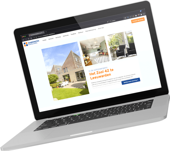 Een nieuwe website voor Scheenstra Makelaardij